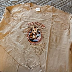Port and Company 2 XL tan long sleeve t-shirt